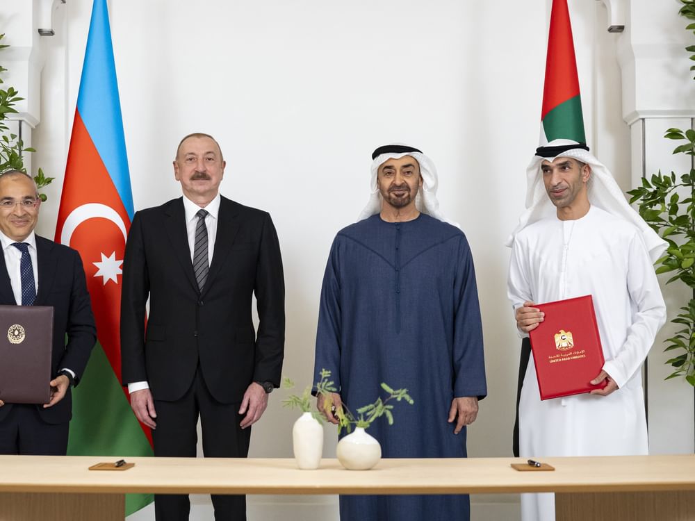 Presidentes dos EAU e do Azerbaijão testemunham assinatura de Acordo Abrangente de Parceria Econômica