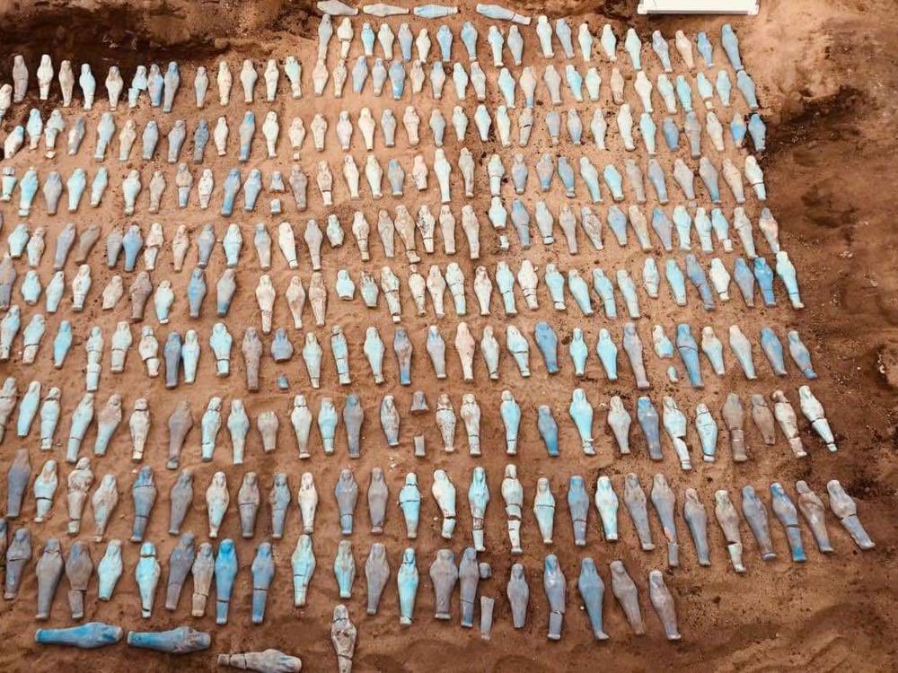 Egypt uncovers Nile Delta tomb with 560 funerary figurines