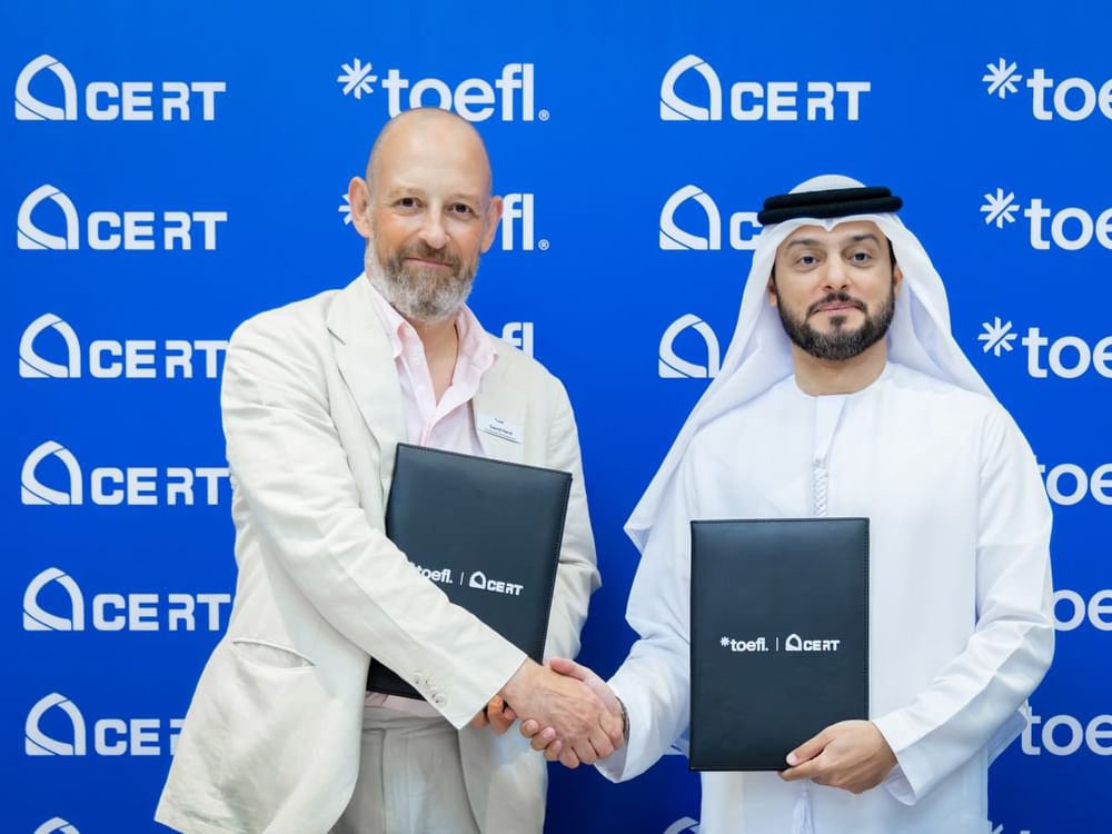 "سيرت" وTOEFL يوقعان اتفاقية لتعزيز فرص التعليم العالمية أمام الطلبة