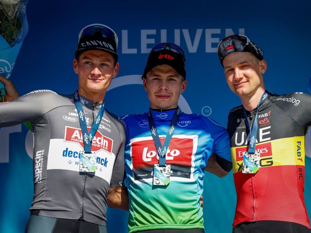 featured image for post UAE Team Emirates-XRG pair take fifth, eighth across line in Italy, as Tim Wellens finishes on final podium at Renewi Tour