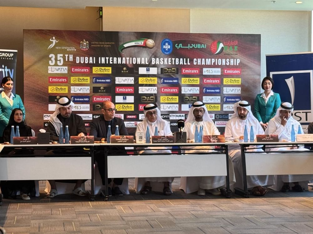 منتخب الإمارات في المجموعة الأولى ببطولة دبي الدولية لكرة السلة الـ35