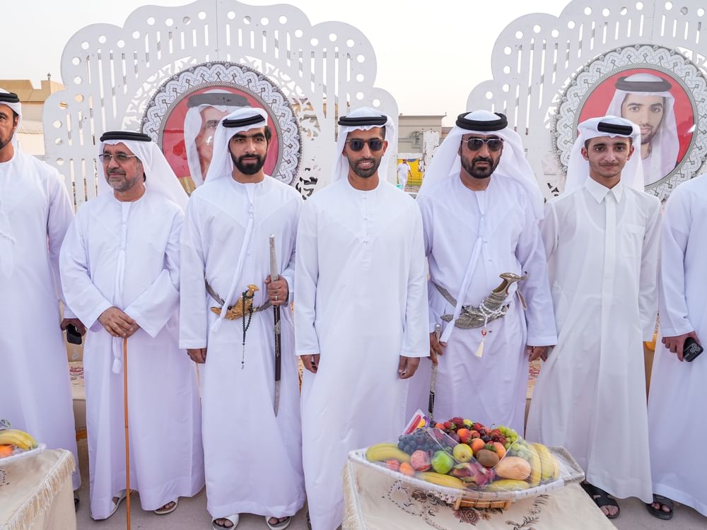 خالد بن سعود القاسمي يحضر أفراح الشحي