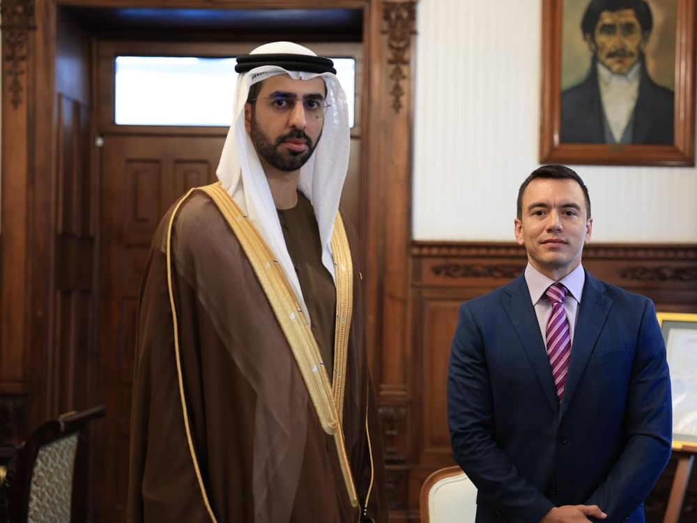 President of Ecuador receives Omar Al Olama to discuss ways to strengthen bilateral cooperation