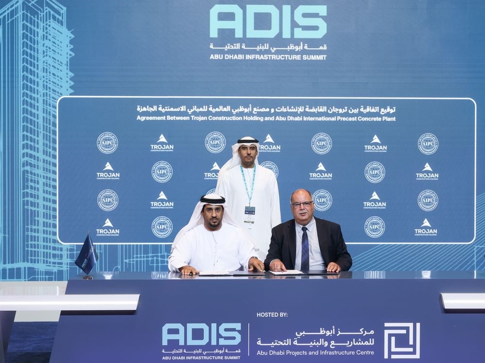 Hi-tech concrete products, Abu Dhabi International Pre-Cast Plant sign agreement to operate, develop precast facilities in Al Ain