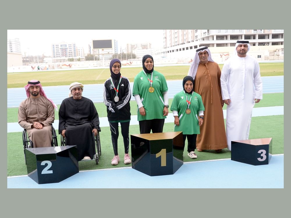 خورفكان يتصدر بطولة الدولة لألعاب القوى لأصحاب الهمم