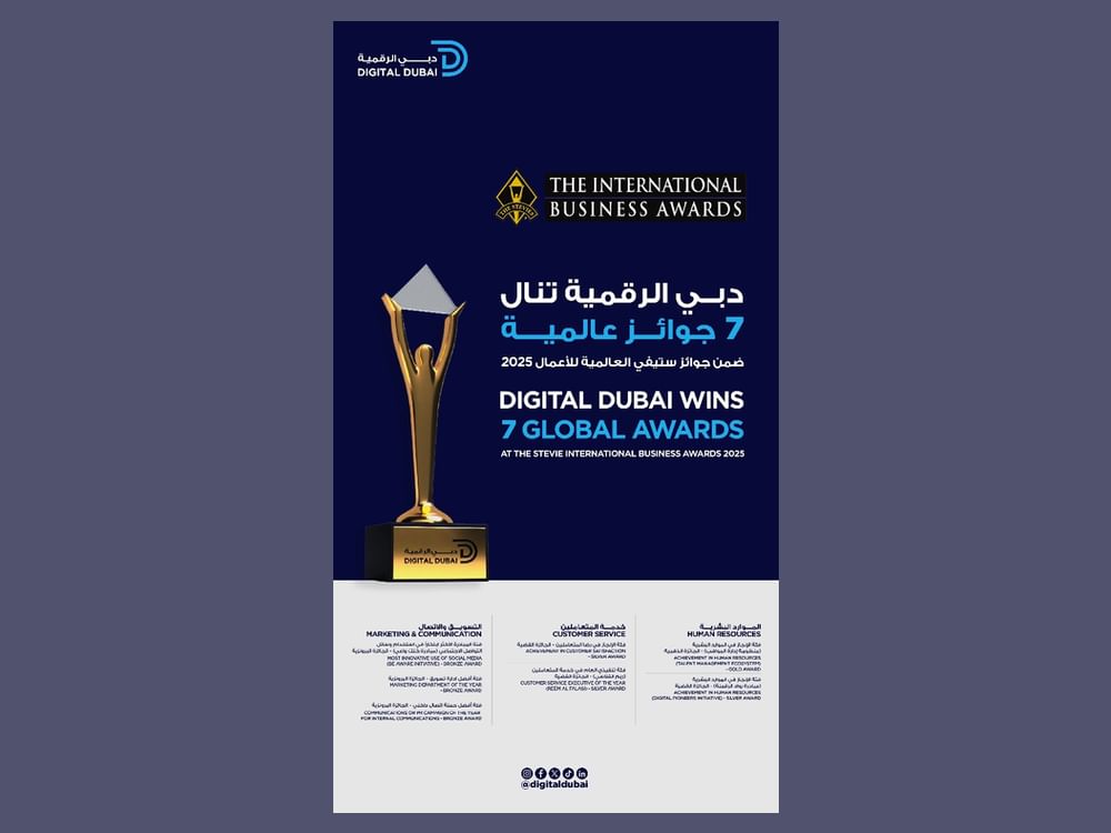 Digital Dubai wins seven Stevie International Business Awards 2025