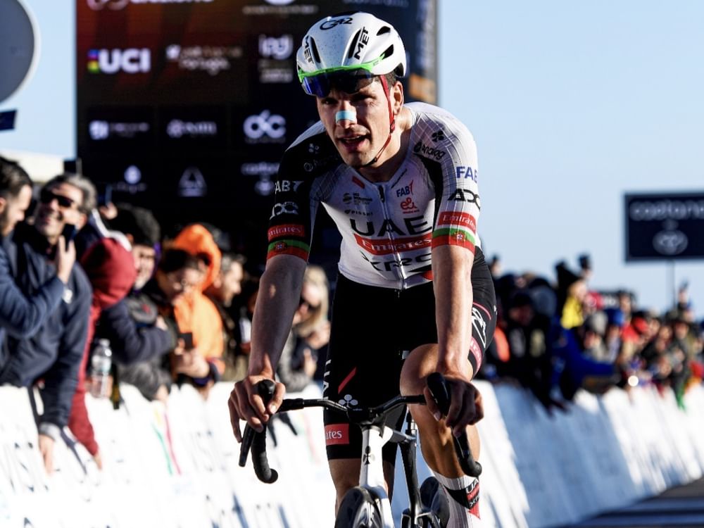 UAE Team Emirates-XRG rider 3rd on first summit finish at Volta ao Algarve