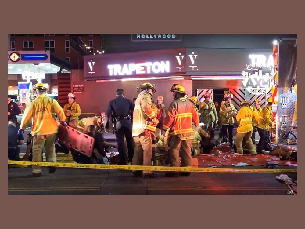 At least 20 injured as vehicle drives into crowd of people in East Hollywood