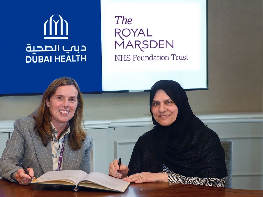 "دبي الصحية" توقع اتفاقية تعاون مع "مستشفى رويال مارسدن" لتطوير نماذج الرعاية الصحية لمستشفى حمدان بن راشد للسرطان