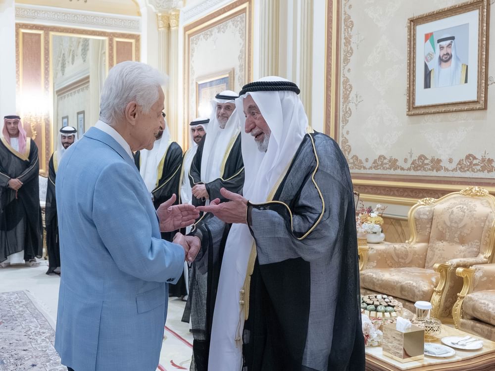 Sharjah Ruler receives Eid Al Fitr well-wishers