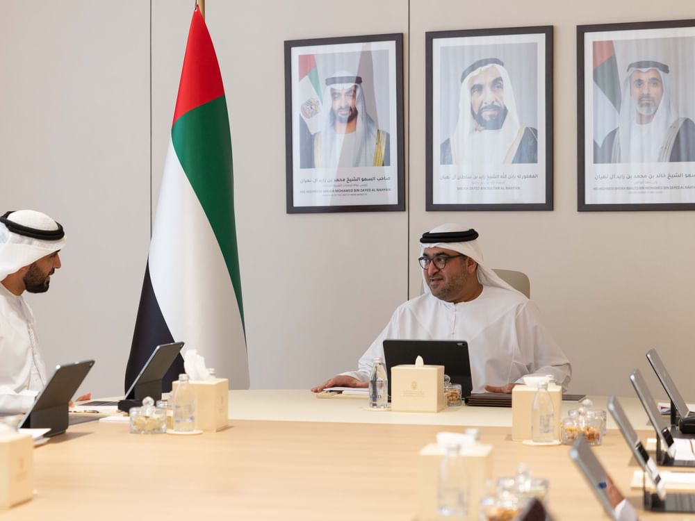 Mohammed bin Hamdan bin Zayed receives delegation from Abu Dhabi Agriculture and Food Safety Authority