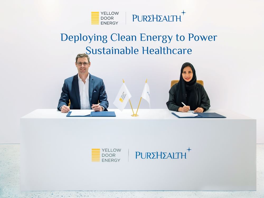 PureHealth partners with Yellow Door Energy to power hospitals with solar energy