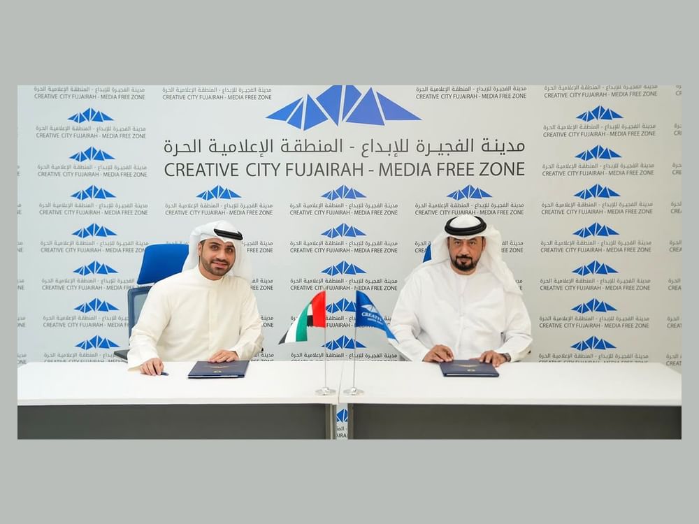 مدينة الفجيرة للإبداع توقع اتفاقية تعاون مع A A Media الإعلامية
