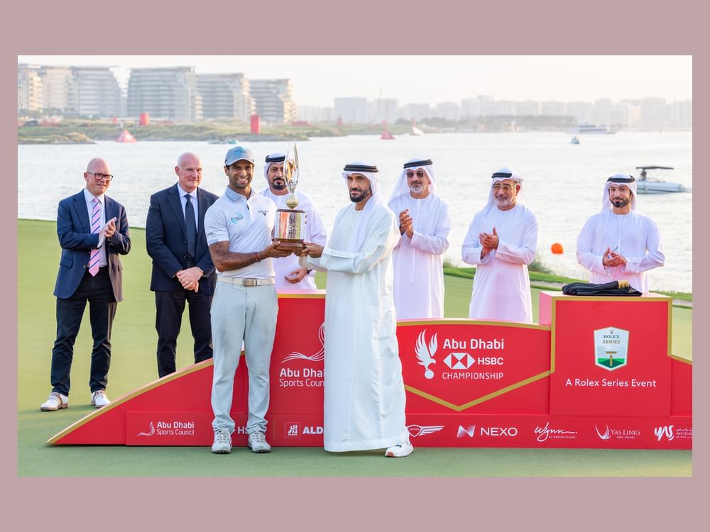 Nahyan bin Zayed crowns England’s Aaron Rai champion of Abu Dhabi HSBC Golf Championship 2025