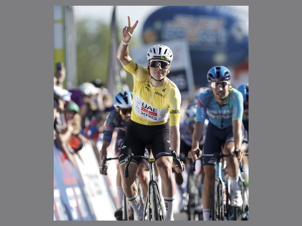 UAE Team Emirates-XRG's Pogačar doubles up on stage 2 of Tour de Romandie