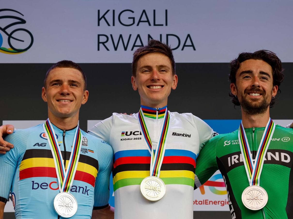 UAE Team Emirates-XRG vence prova de estrada do Mundial de Ciclismo em Ruanda