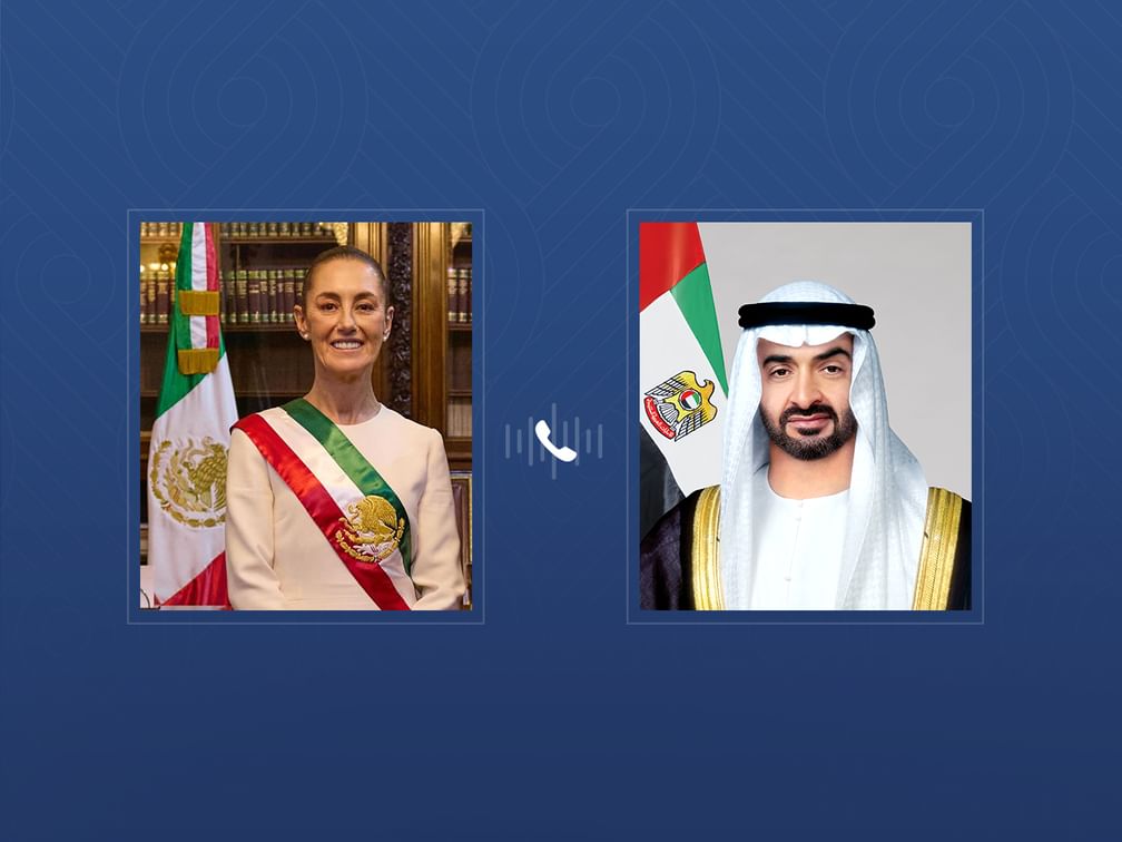 Los presidentes de EAU y México abordan el fortalecimiento de las relaciones bilaterales en una conversación telefónica