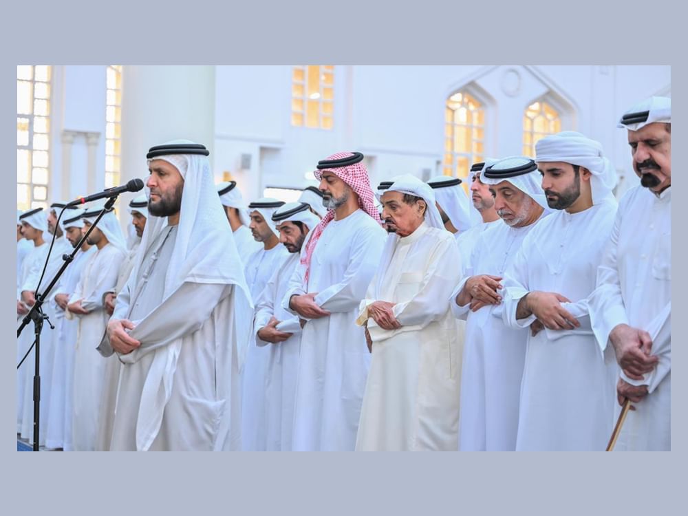 Ajman Ruler performs funeral prayer for Sheikh Abdulrahman bin Ali Al Nuaimi, Fatima Al Nuaimi