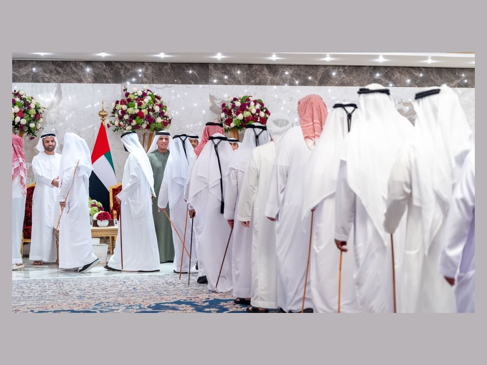 سعود بن صقر يواصل استقبال المهنئين بشهر رمضان المبارك بحضور ولي العهد