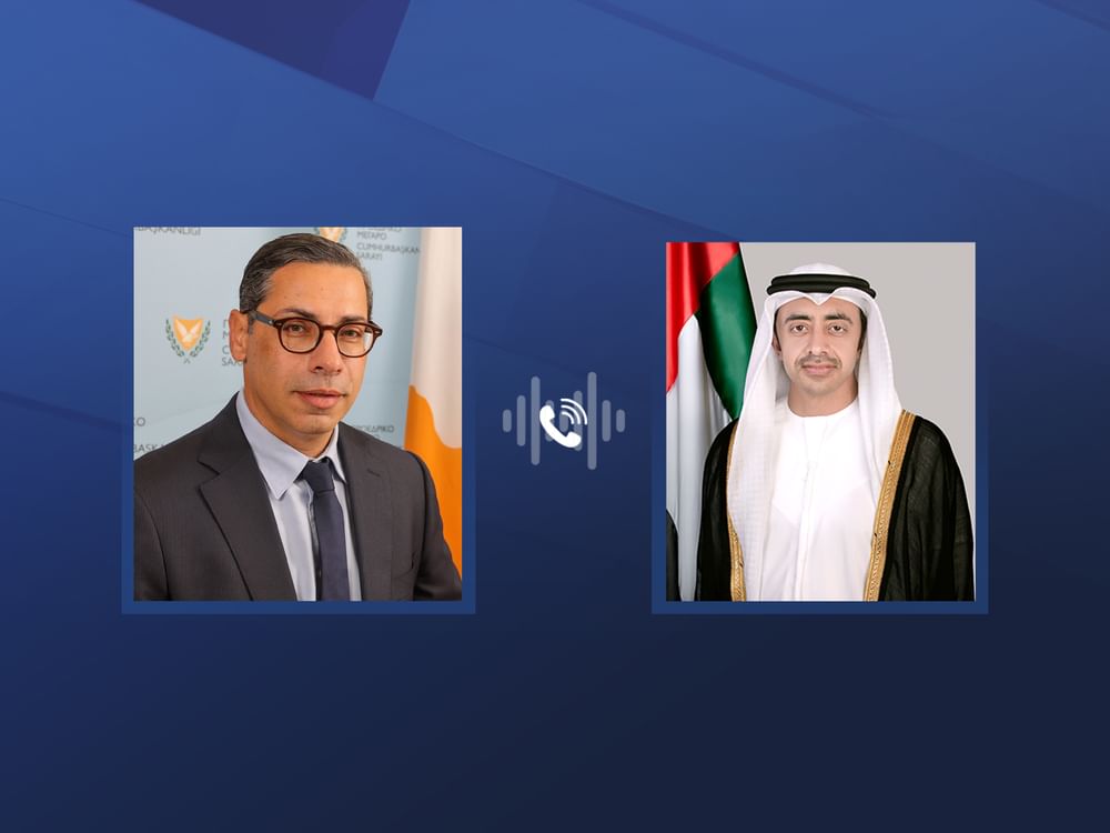Abdullah bin Zayed, FM of Cyprus review humanitarian conditions in ME region