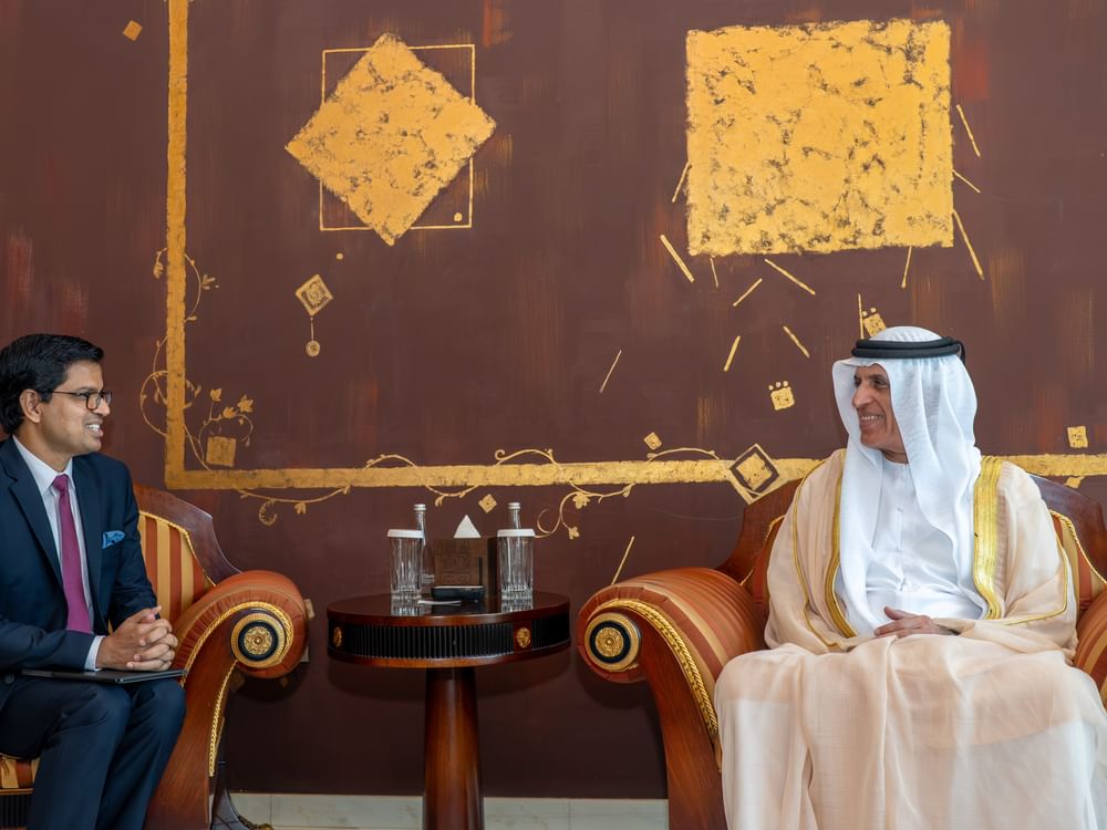 سعود بن صقر يستقبل قنصل عام الهند في دبي والإمارات الشمالية