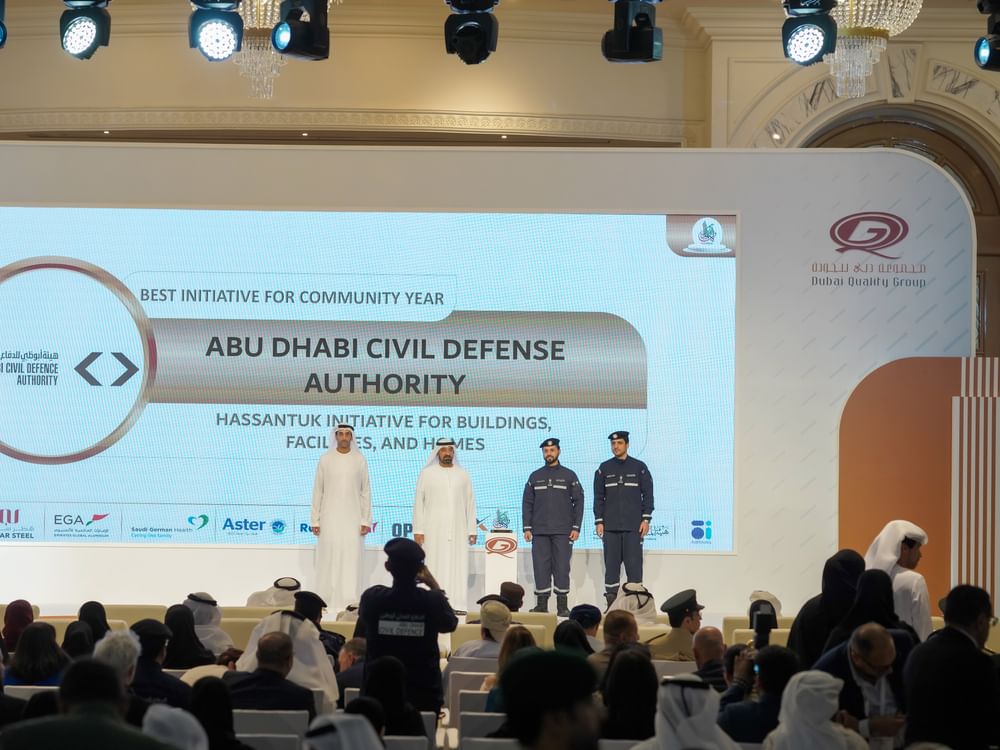 Abu Dhabi Civil Defence Authority wins three awards from Dubai Quality Group