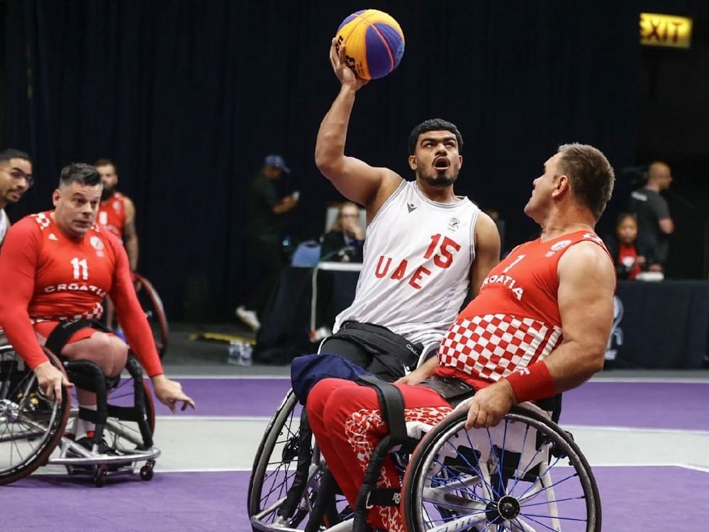 منتخب الإمارات يفوز على كرواتيا في افتتاح مونديال السلة على الكراسي المتحركة