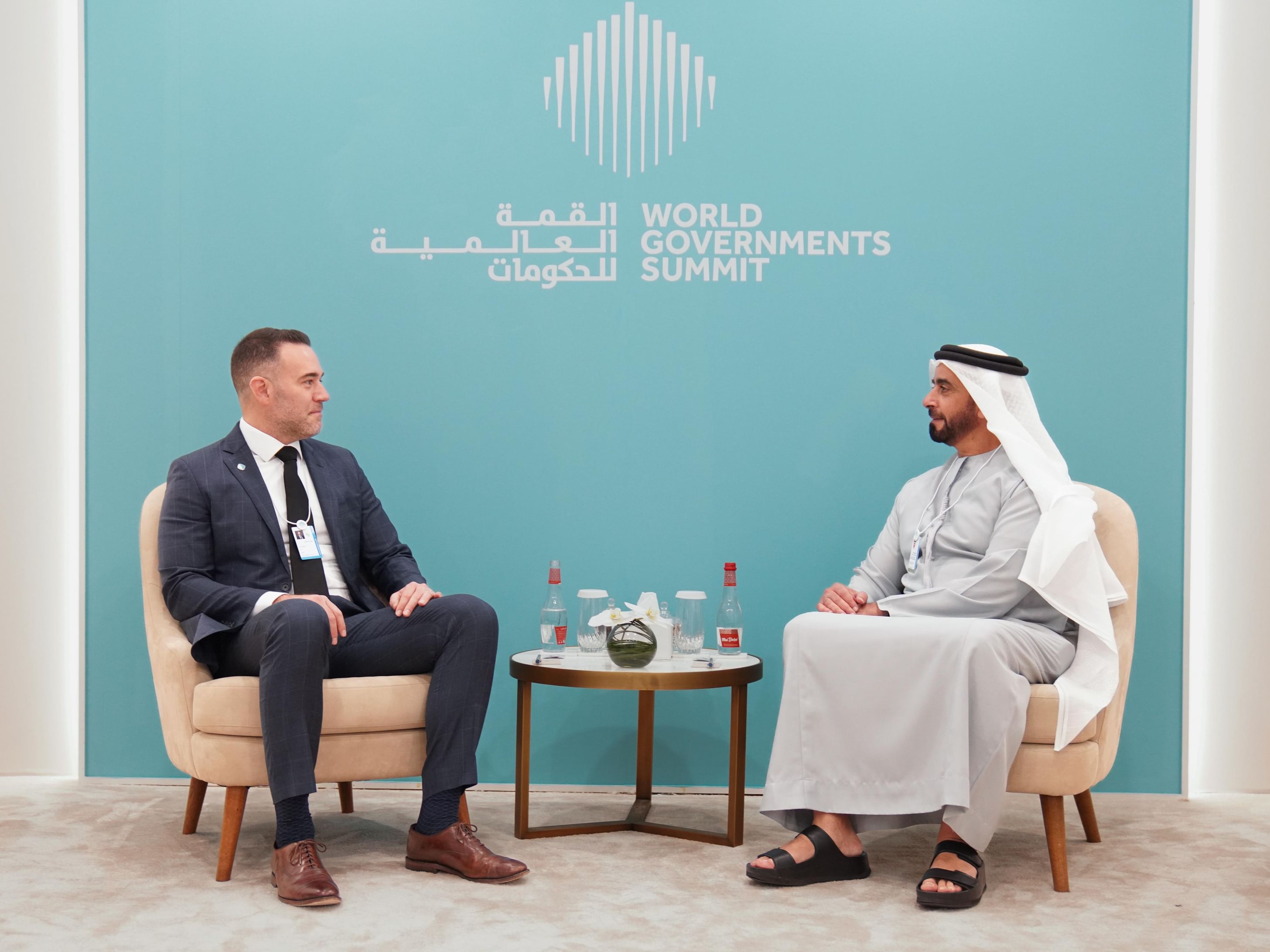 Saif bin Zayed meets with Gallup CEO at WGS 2026