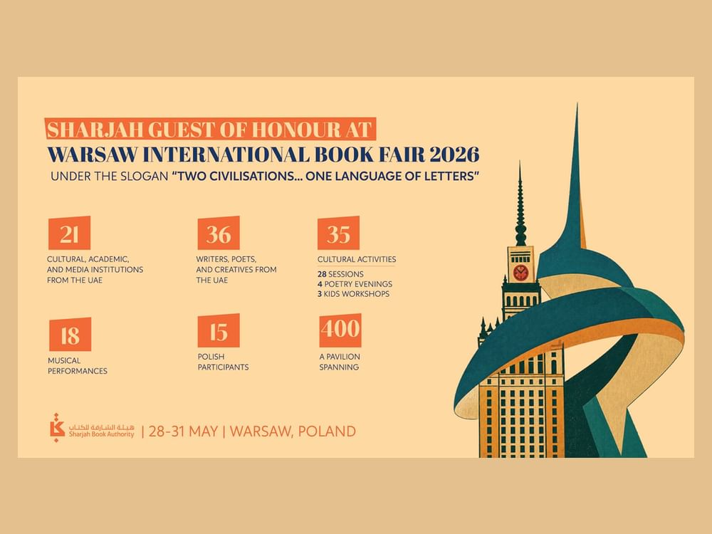 Sharjah marks opening of its Guest of Honour participation at Warsaw International Book Fair 2026 tomorrow