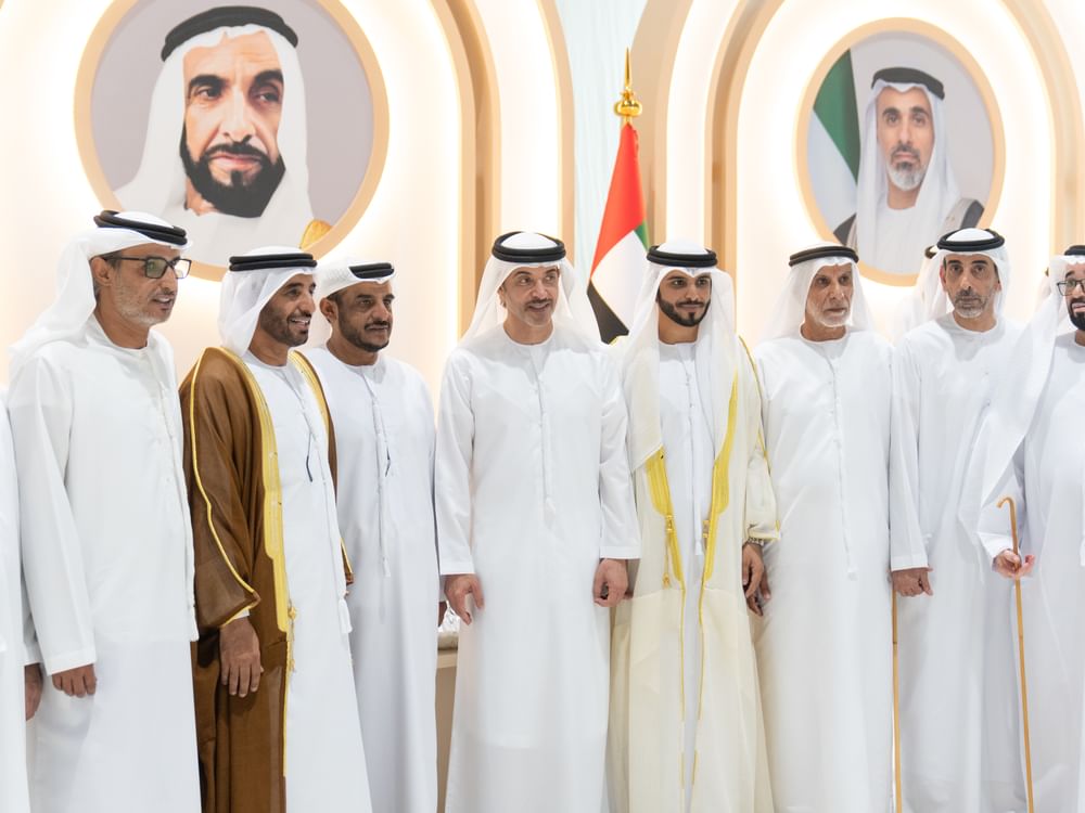  هزاع بن زايد يحضر حفل استقبال بمناسبة زفاف أحمد سعيد أحمد بن دري الفلاحي