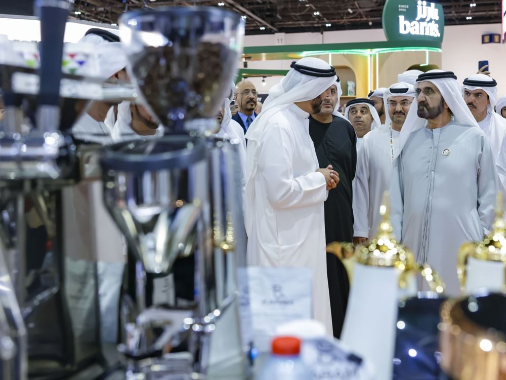 Mohammed bin Rashid visits 'World of Coffee 2024' exhibition Emirates
