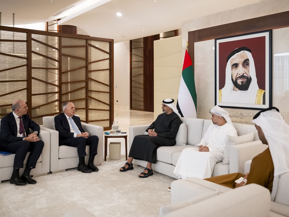 Khaled bin Mohamed bin Zayed meets Chairman & CEO of State Street