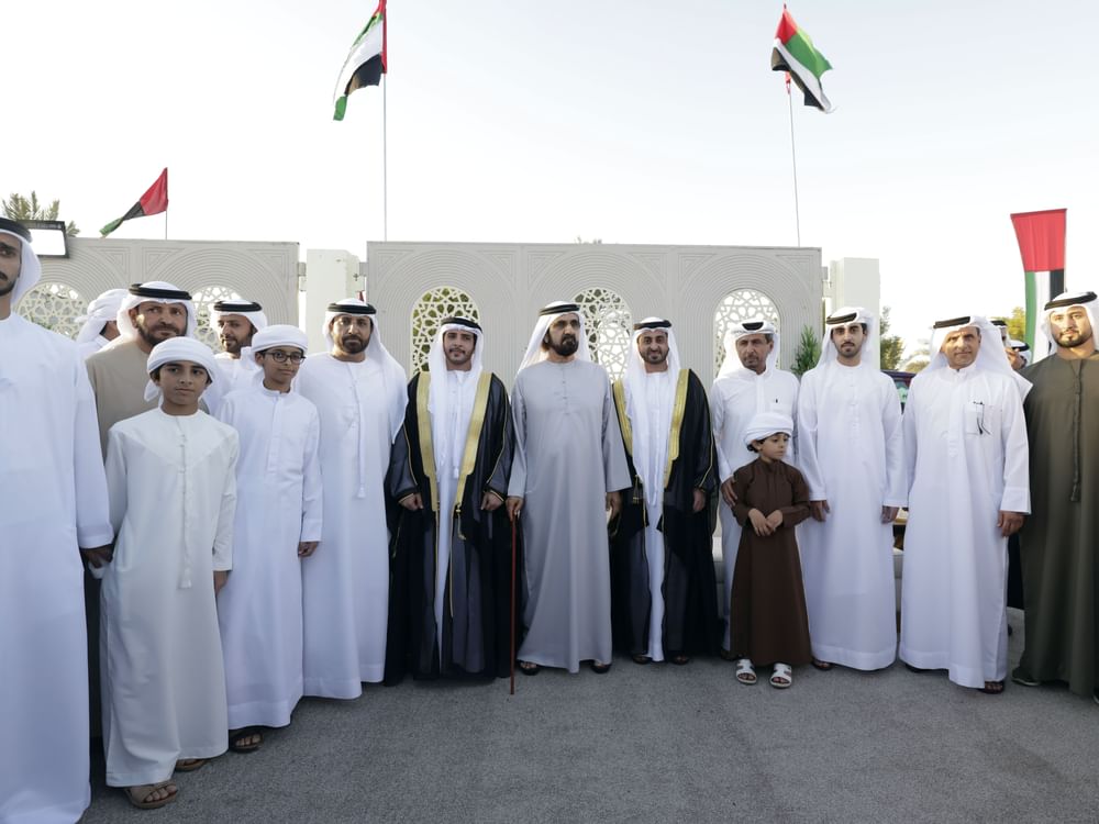 محمد بن راشد يحضر أفراح العامري وآل بومهير