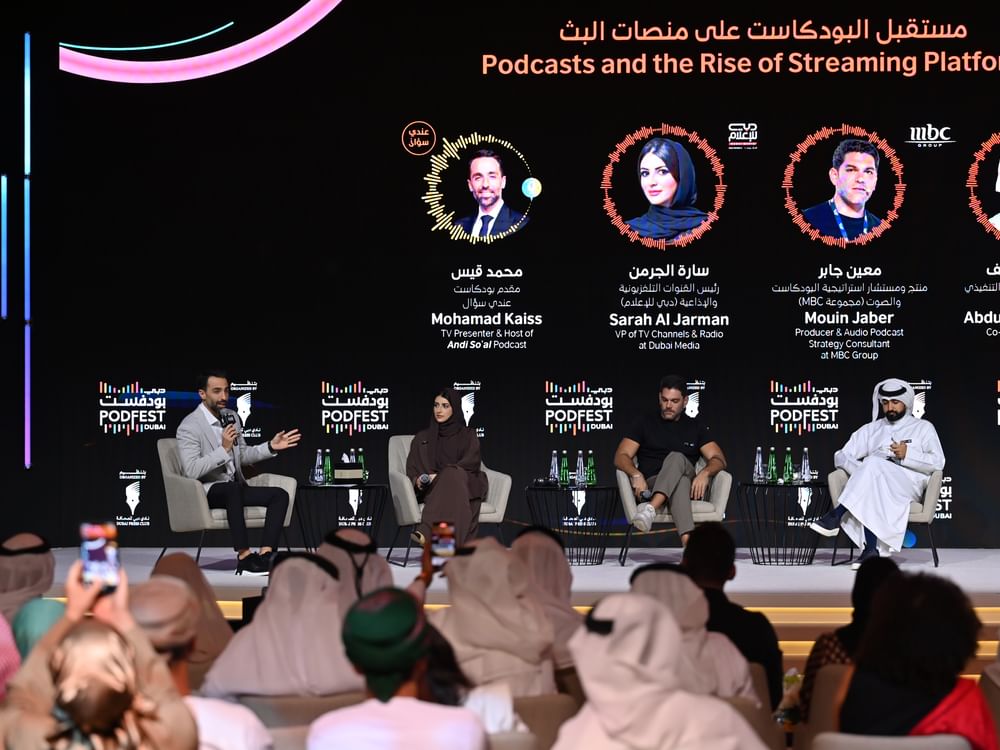 خبراء في "دبي بودفست" يرسمون ملامح مستقبل البودكاست على منصات البث الكبرى