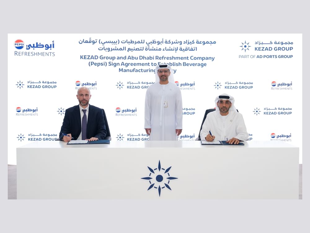 KEZAD signs land lease with Abu Dhabi Refreshment Company to establish beverage production facility
