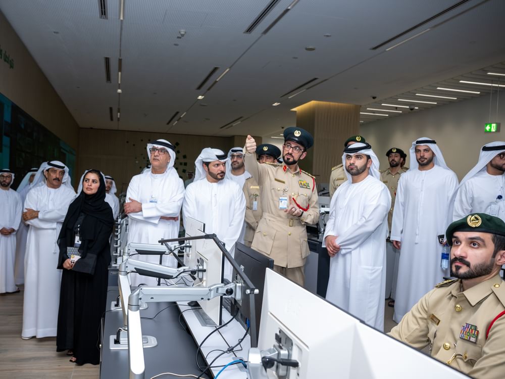 Mansoor bin Mohammed visits Dubai International Airport to review coordination between government entities, border security readiness