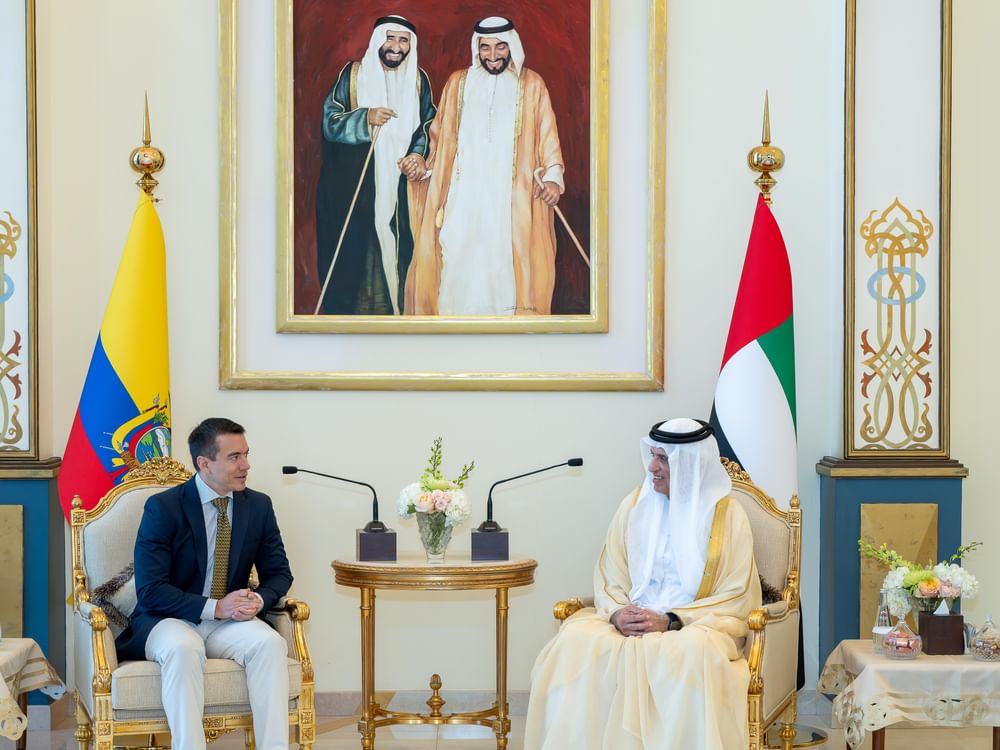 Ras Al Khaimah Ruler receives President of Ecuador