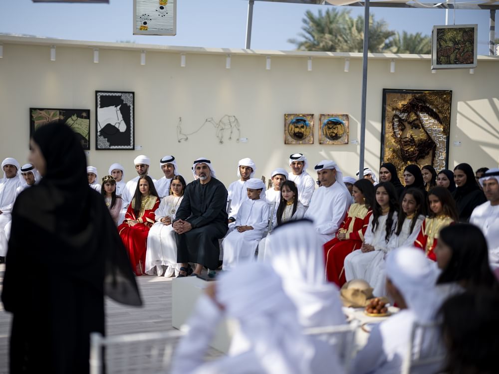 Khaled bin Mohamed bin Zayed visits National Art Expressions student exhibition at Louvre Abu Dhabi