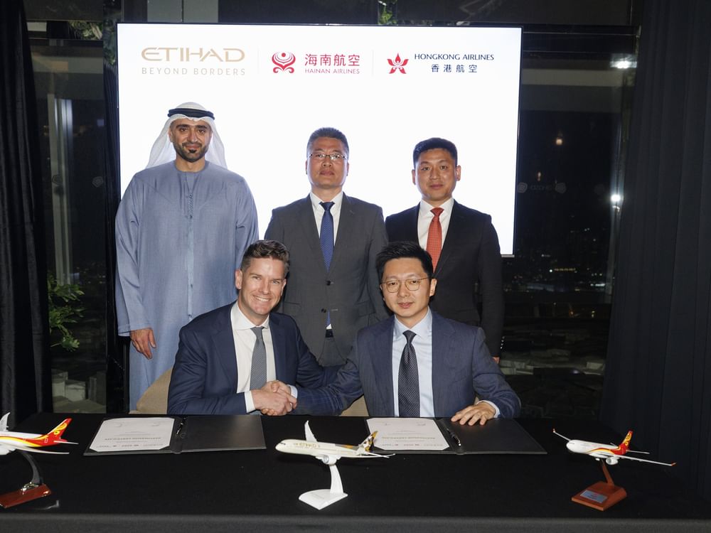 Etihad Airways, Hong Kong Airlines launch codeshare programme, sign reciprocal loyalty partnership agreement