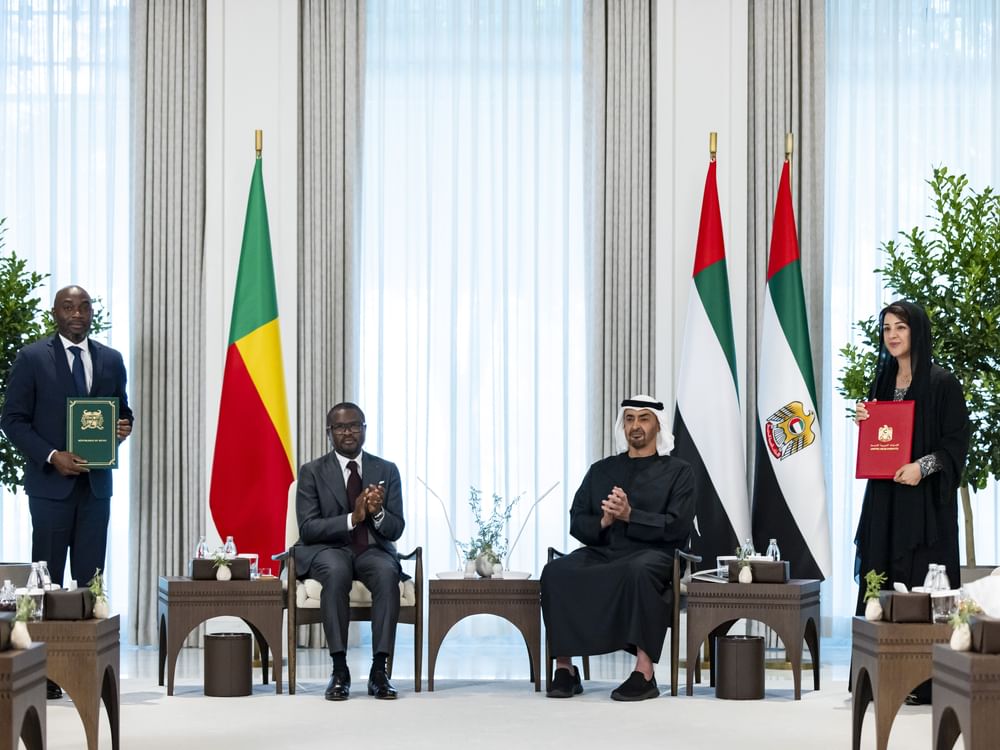 UAE and Benin Presidents witness exchange of Comprehensive Economic Partnership Agreement