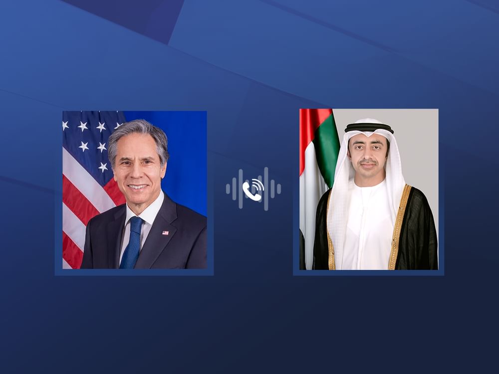 Abdullah bin Zayed e Blinken discutem desenvolvimentos regionais