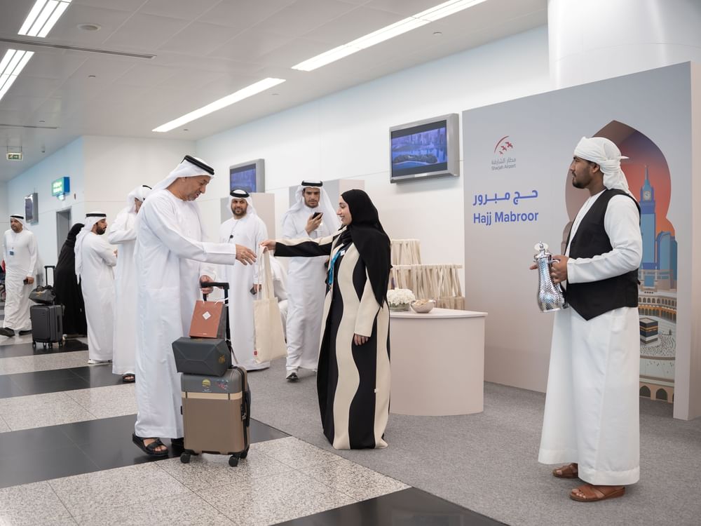 مطار الشارقة يوفّر تجربة سفر متكاملة لضيوف الرحمن