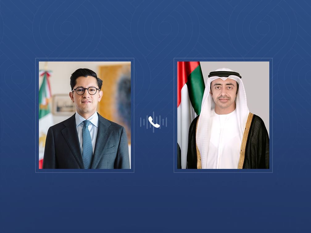 Abdullah bin Zayed parabeniza ministro das Relações Exteriores do México e discute cenário regional