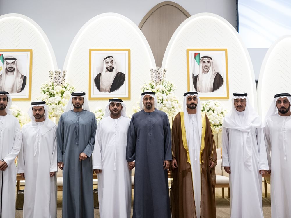 ذياب بن محمد بن زايد يحضر حفل استقبال بمناسبة زفاف عمر سعيد البدواوي 