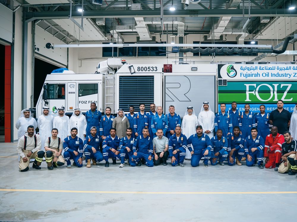 Suhail Al Mazrouei reviews emergency response readiness at Fujairah Oil Industry Zone