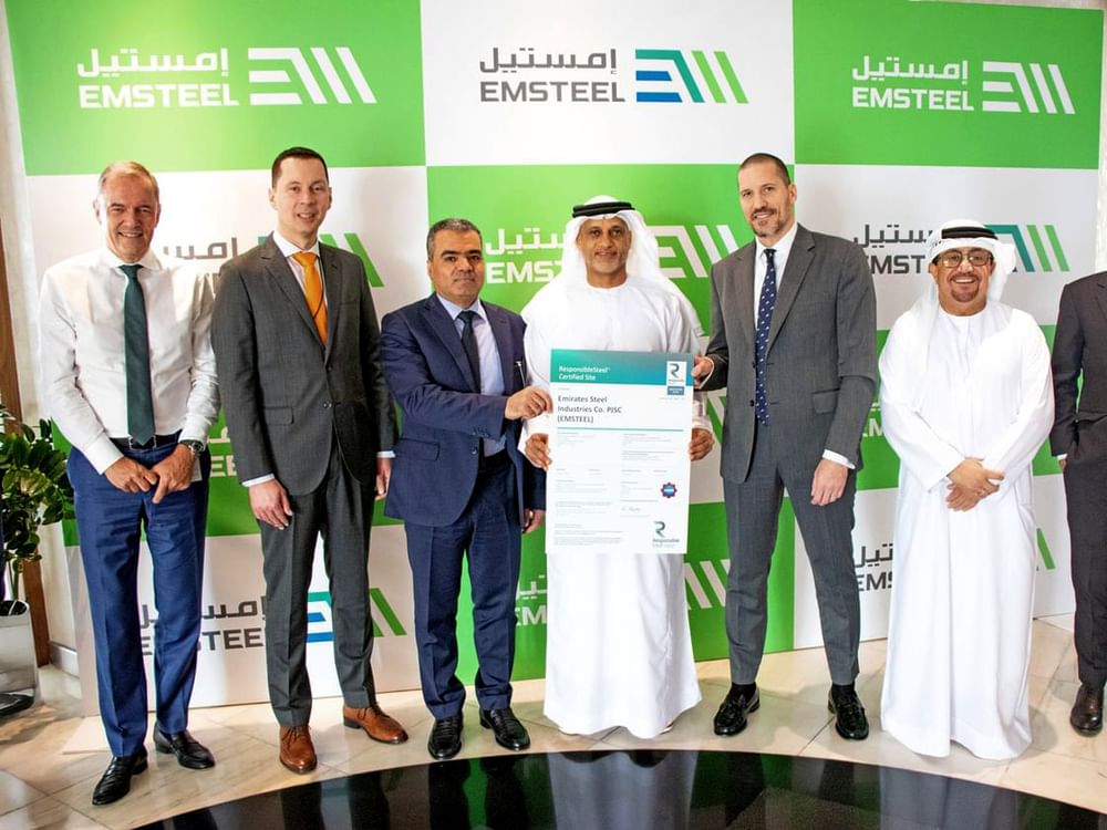 EMSTEEL devient la première entreprise de la région MENA à obtenir la certification mondiale ResponsibleSteel™