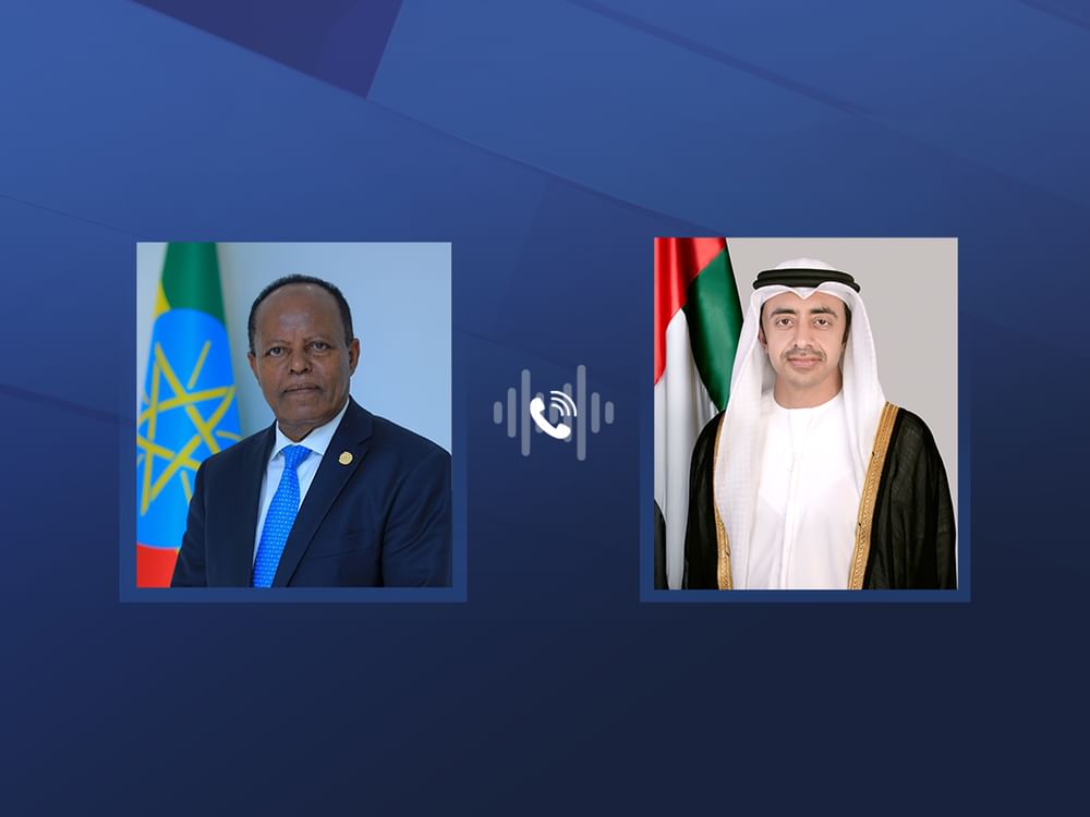 Abdullah bin Zayed discusses strengthening bilateral relations with new Ethiopian FM over phone