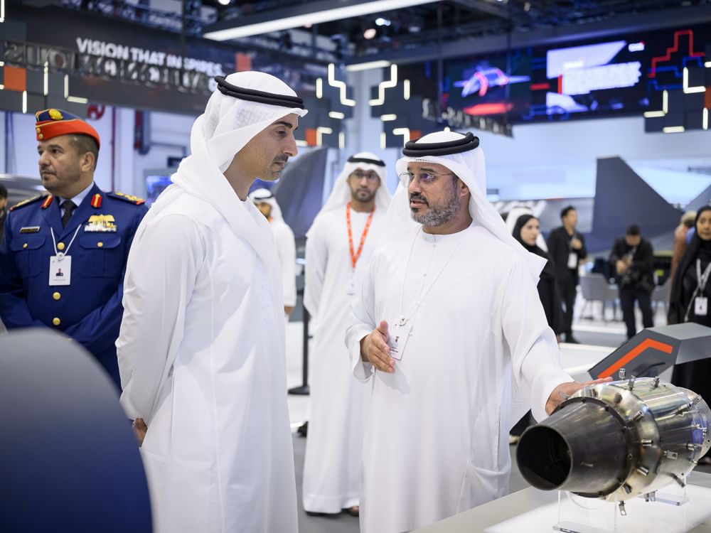 Hamdan bin Mohamed bin Zayed visits UMEX and SimTEX 2026