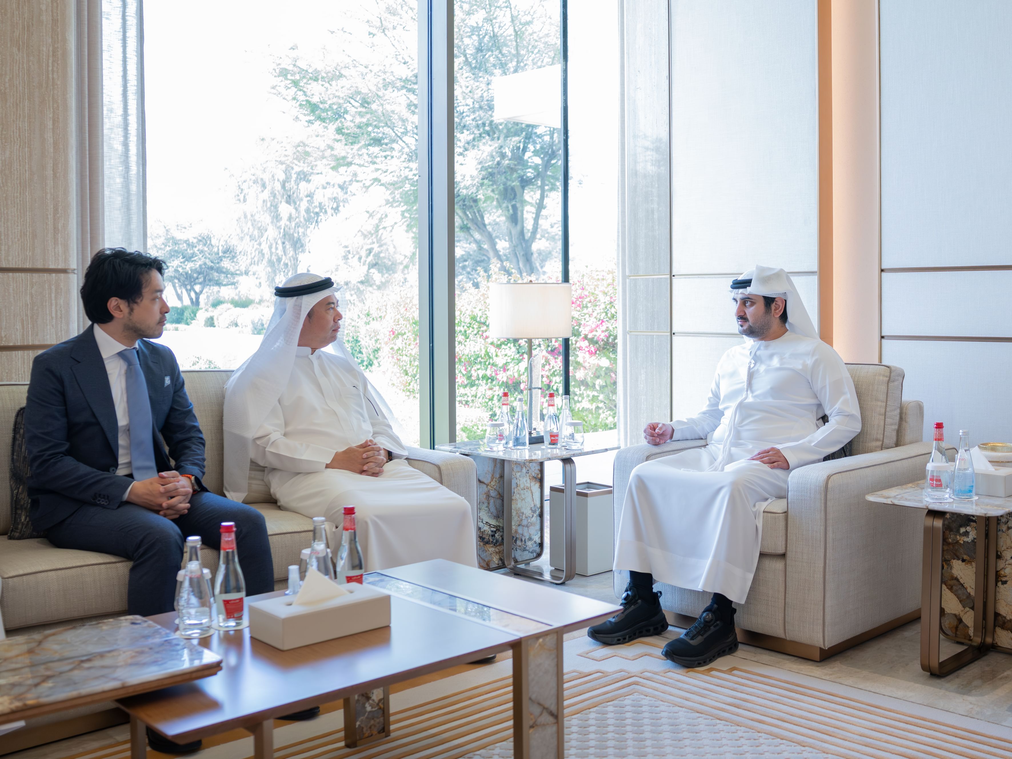 Maktoum bin Mohammed meets with Founder of Kasumigaseki Capital