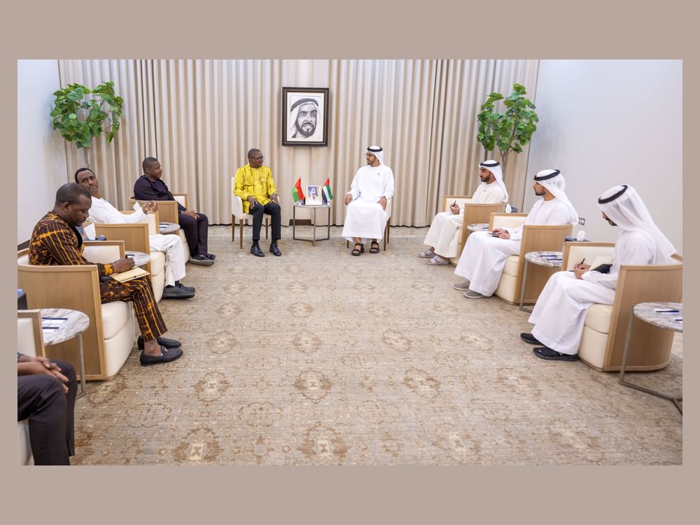 Shakhboot bin Nahyan receives Foreign Minister of Burkina Faso
